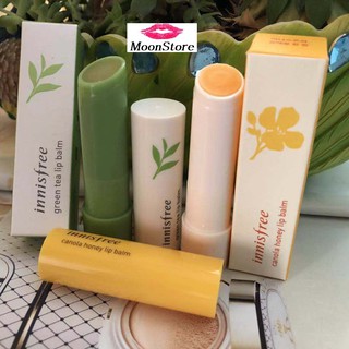 Son dưỡng mật ong/ trà xanh Innisfree Canola Honey/ Green Tea Lip Balm