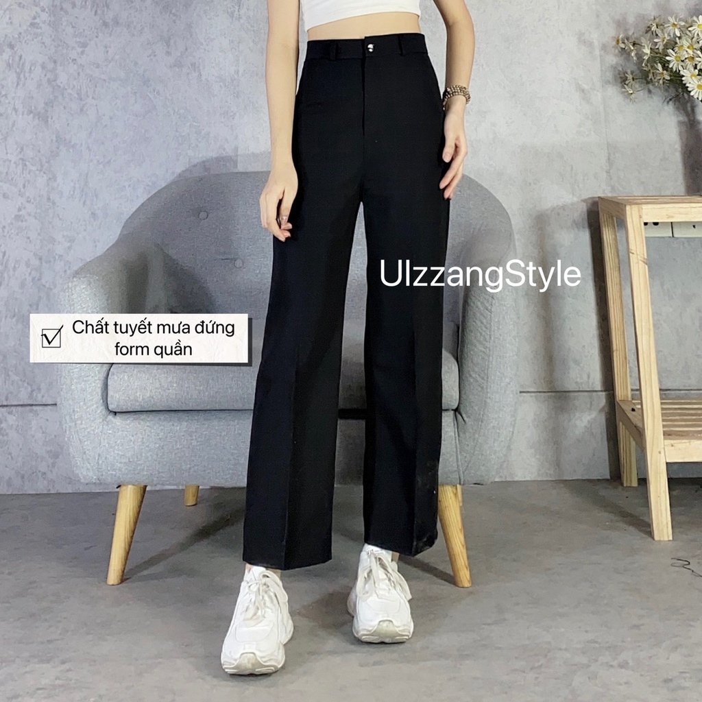 Quần Dài Ống Rộng Lưng Cao, dài 100cm kèm video ảnh thật ulzzangstyle Q995/P2K5