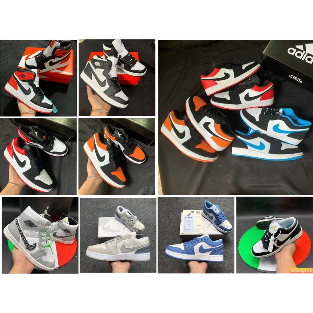[BÃO SALE] Giày Thể Thao Jordan 1 đủ màu  Giá Rẻ