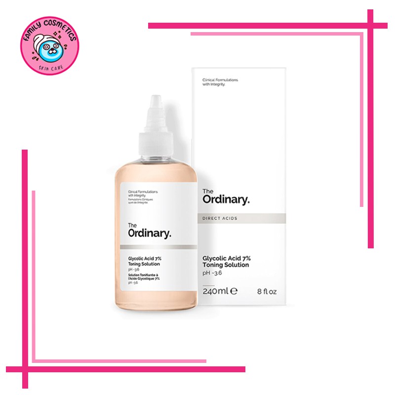 Nước Hoa Hồng Toner The Ordinary Glycolic Acid 7% Toning Solution 240ml Làm Sáng Da Giúp Da Mịn Màng