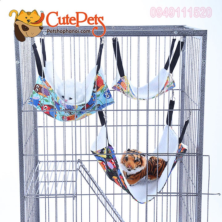 Võng treo chuồng dành cho mèo - CutePets Phụ kiện chó mèo Pet shop Hà Nội