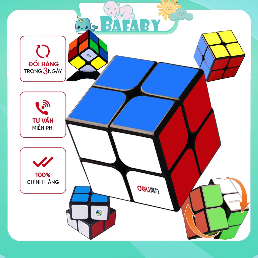 RUBIK 2x2 3x3 4x4 Giá Rẻ Đồ Chơi Trẻ Em Và Người Lớn Tốc Độ Cao Xoay Nhanh Trơn Mượt Bafaby R1