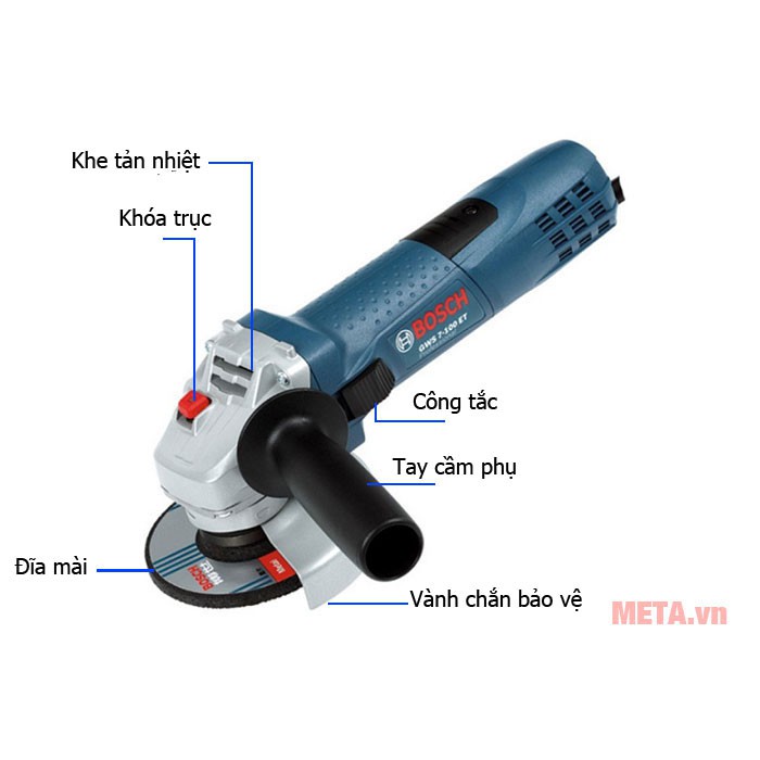 Máy Mài Bosch chính hãng - Máy Mài Boschh gws - 6-100 ( Có Điều Chỉnh Tốc Độ ). Bảo Hành Chính Hãng 12 tháng.