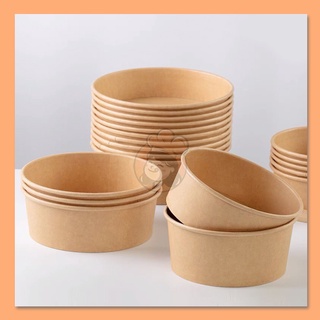 Thố giấy, tô giấy kraft dung tích 500ml, 750ml, 1000ml