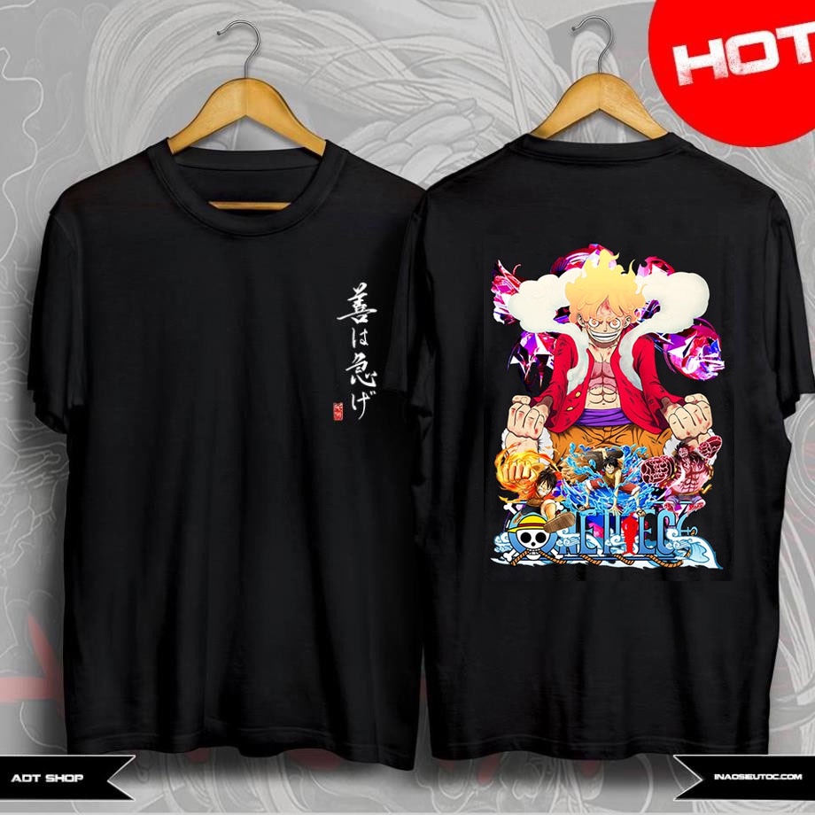Top 8 Áo thun One Piece Luffy Gear 5 Mũ Rơm Sanji Ace Zoro / Áo phông Đảo Hải Tặc 3D cực chất