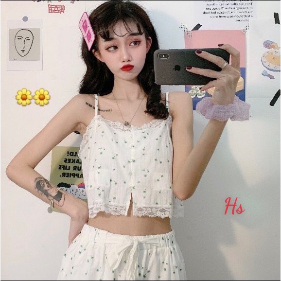 Bộ Đùi Ngủ Hoa Nhí Nơ Quần Chất Liệu Von Lụa THÚY VI STORE