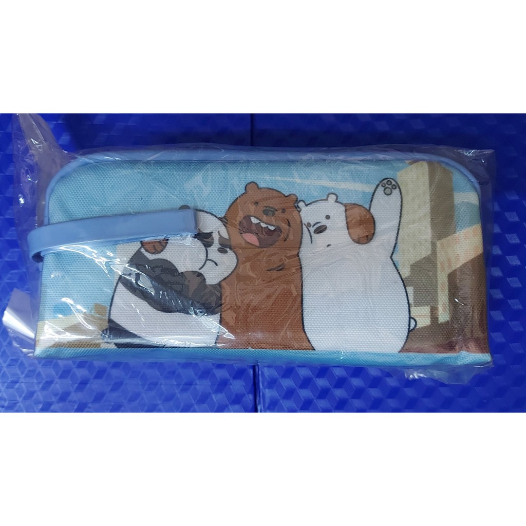 [Giao 2 Giờ] Hộp Bút Vải We Bare Bears - Cao Cấp