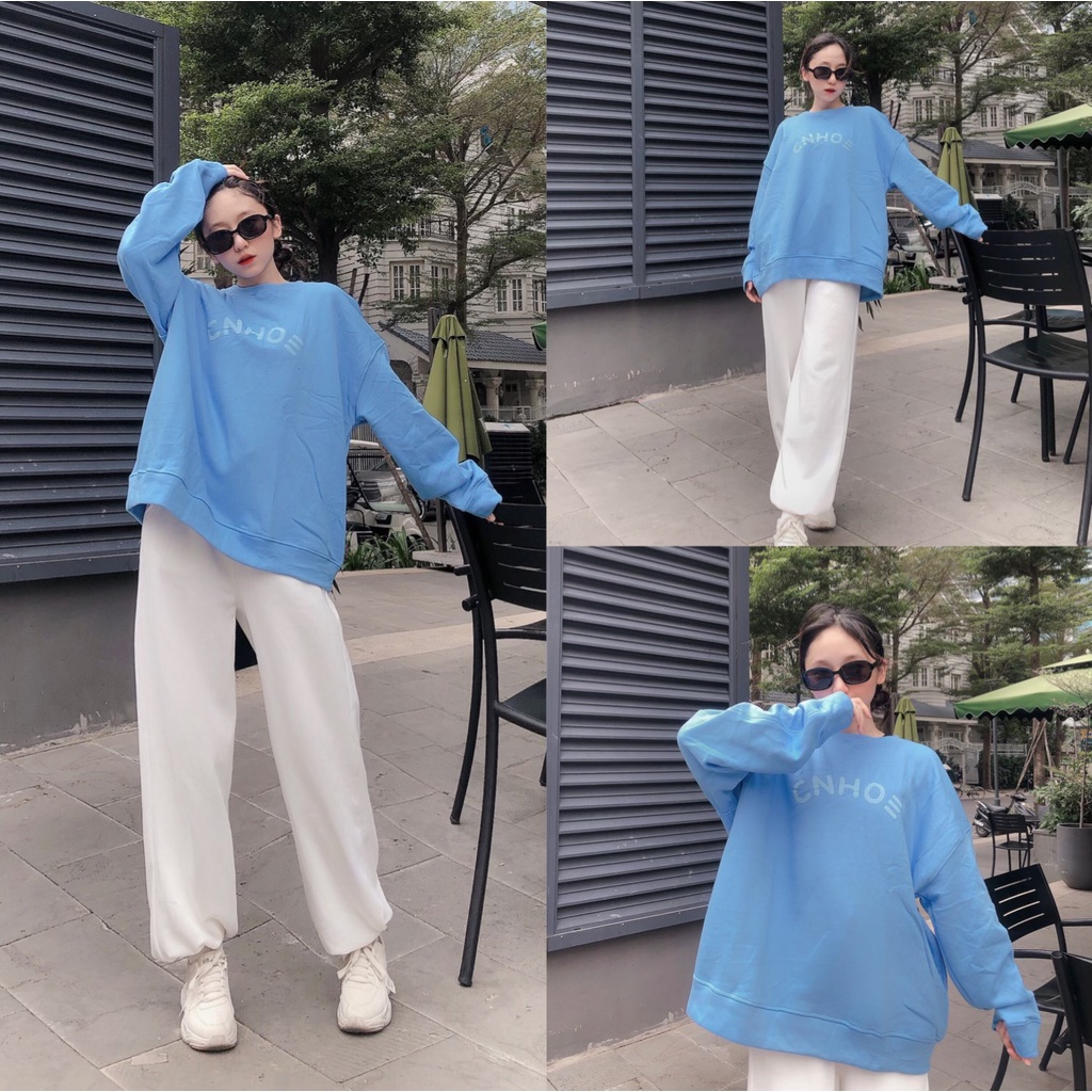 Áo Sweater Dáng Rộng In Chữ Phong Cách Hàn Quốc Năng Động ulzzang Unisex Vuasivuare | BigBuy360 - bigbuy360.vn