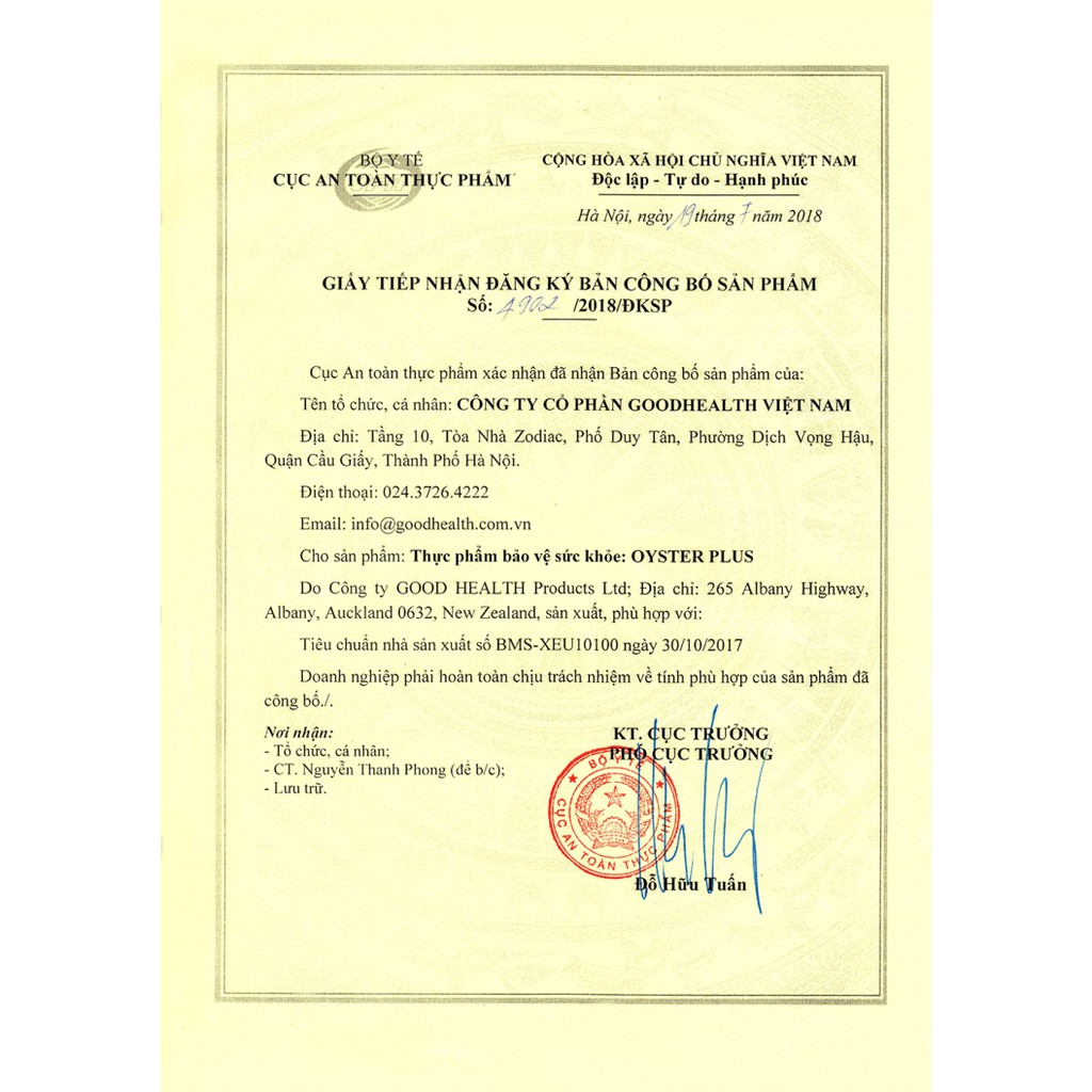 [Mã 66FMCGSALE hoàn 8% xu đơn 500K] Tinh chất hàu Oyster Plus Good Health 60 viên | BigBuy360 - bigbuy360.vn