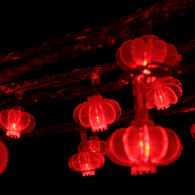 Đèn led trang trí lễ hội, đèn lồng trang trí tết cổ truyền ấm áp