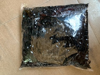 100g dây thun đen/màu buộc tócc