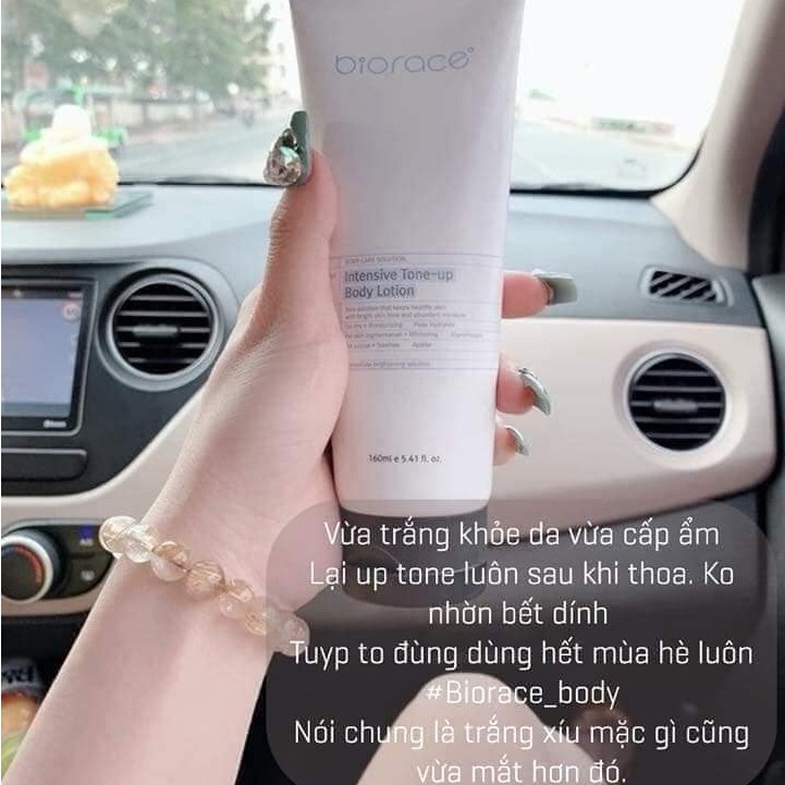 Kem dưỡng trắng body Biorace Intensive Tone up Body lotion 160ml | BigBuy360 - bigbuy360.vn