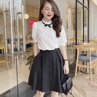 Set chân váy sơ mi sale còn 155k