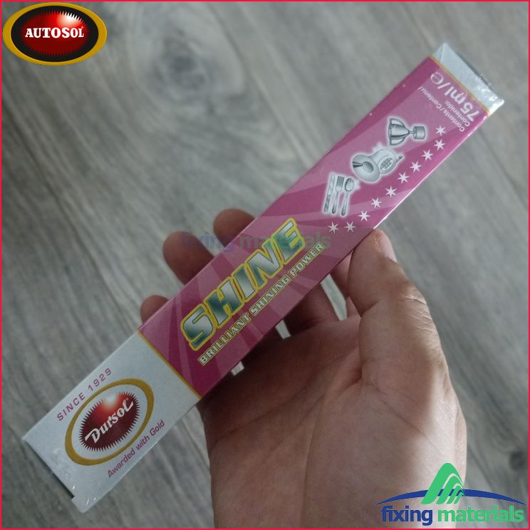 KEM ĐÁNH BÓNG ĐÔ CHẾ BIẾN THỰC PHẨM: CROM, KIM LOẠI VÀ NHỰA DUR'SOL(AUTOSOL) SHINE - 75ML (SX ĐỨC)