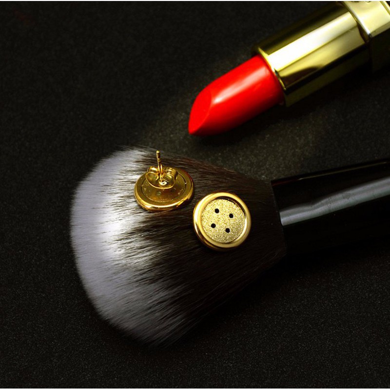 Bông Tai Nữ Hình Nút ÁoTitan Ko Đen TT 0746