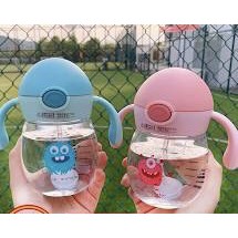 Bình tập uống chống sặc 300ml có quai đeo SMALL MONSTER