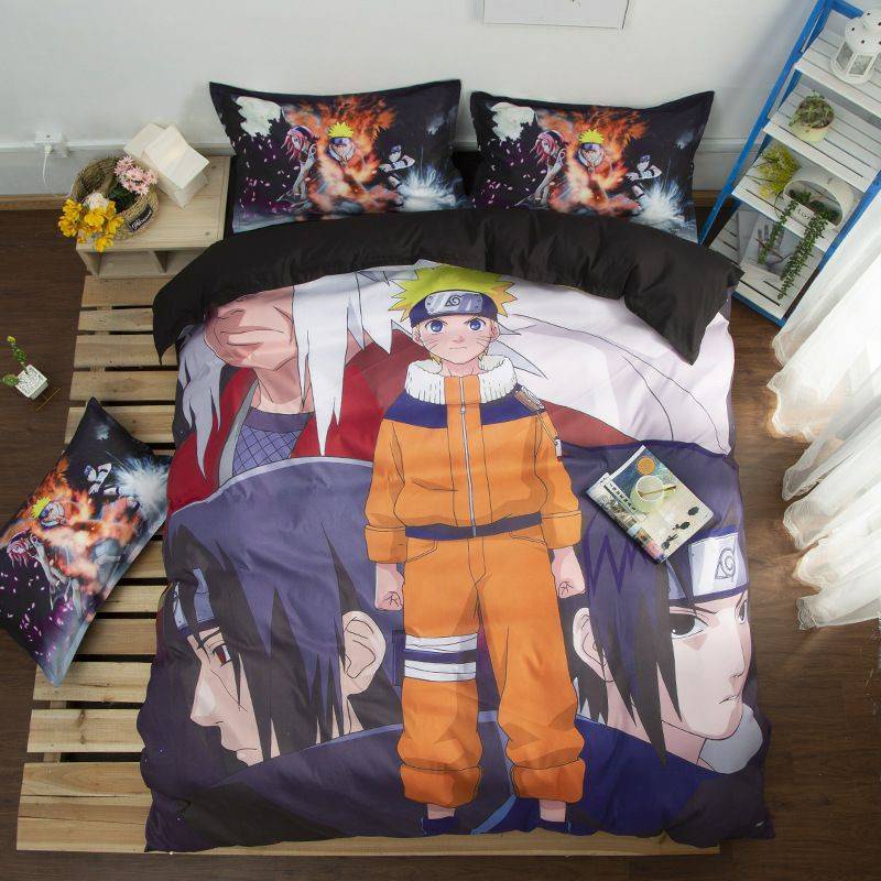Bộ Chăn Ga Và Vỏ Gối 3 Trong 1 In Hình Nhân Vật Anime One Piece