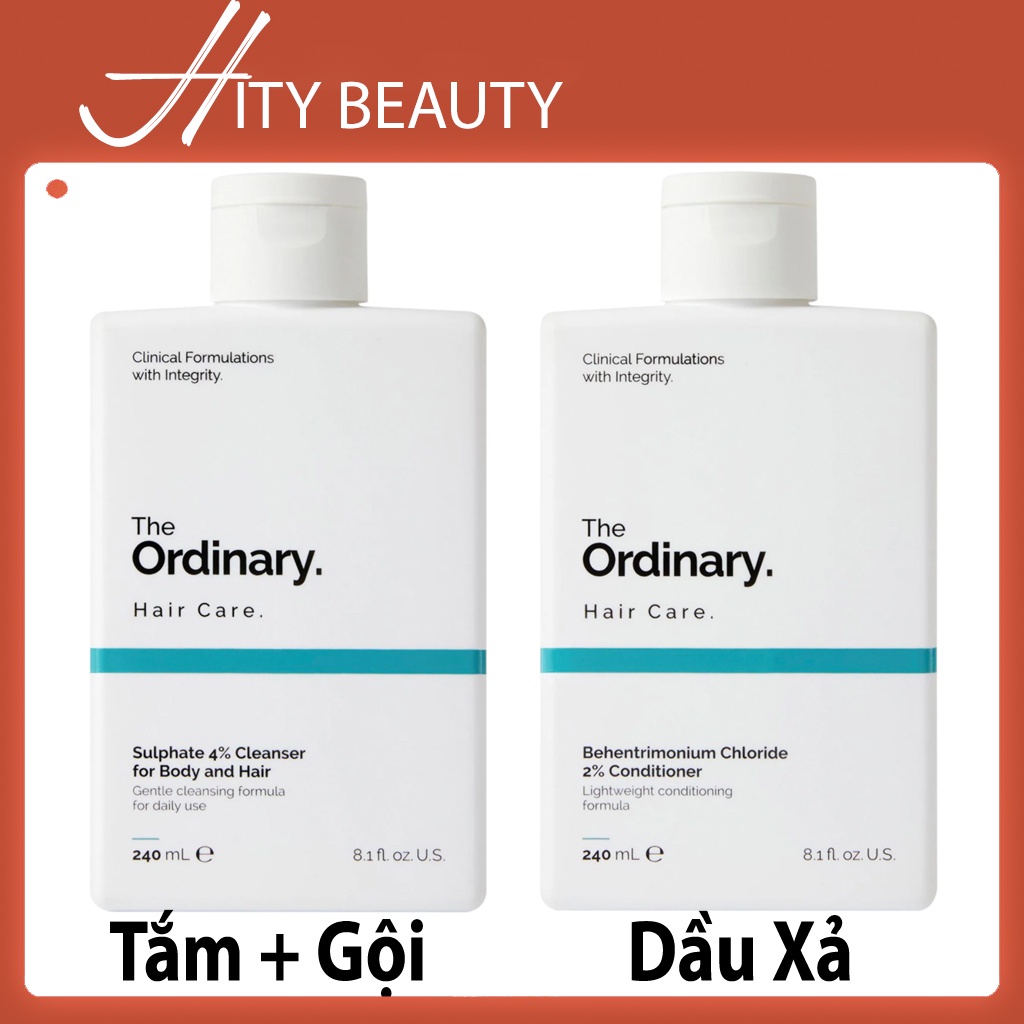 Tắm Gội, Xả Giảm GÀU Body Sulphate 4% Cleanser for Body and Hair Behentrimonium Chloride 2% Conditioner - Hity Beauty