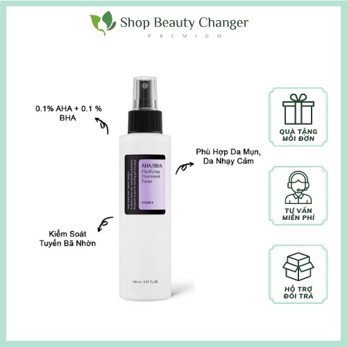 Nước hoa hồng Cosrx BHA/AHA Dành Cho Da Dầu Mụn 150ml