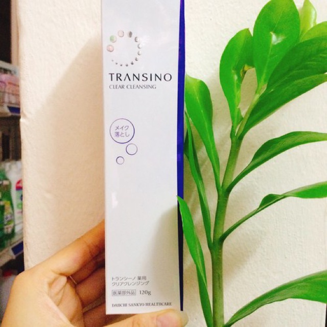 Tẩy trang Transino Clear Cleansing 120g Nhật Bản mờ nám trắng da
