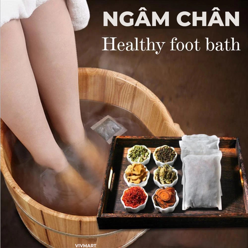 Thảo Dược 28 Vị Tắm Ngâm Chân Thải Độc, Giải Cảm, An Thai, Xương Khớp, Mất Ngủ, Lạnh Tay Chân Dạng Túi Lọc