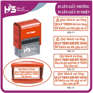 [VIDEO-2] Con dấu Quay Video trước khi mở hàng, Con dấu Hàng Dễ Vỡ Xin Nhẹ Tay