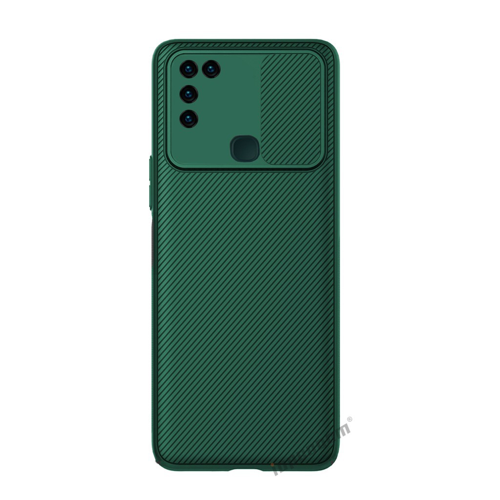 Ốp điện thoại silicon mềm hình vuông có nắp trượt bảo vệ camera cho OPPO Realme 5 5i 6i 7i 8 Pro 4G 5S C3 C17