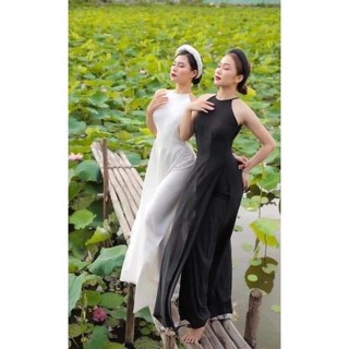 Bộ Yếm dài chụp ảnh sen (TẶNG MẤN)