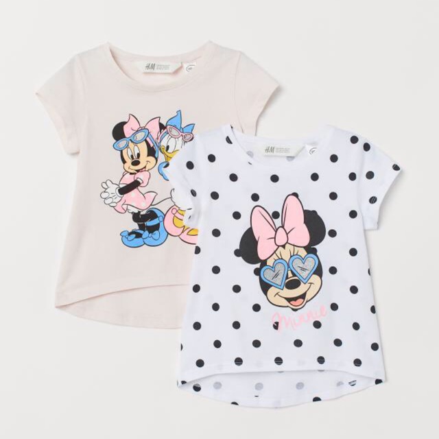 Set 2 Áo HM bé gái Mickey Elsa Pony