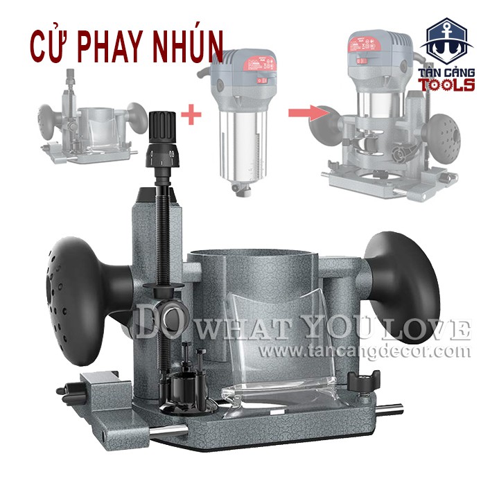 Cử Phay Nhún Aoben Cho Máy Phay Cầm Tay Ma kita RT0700C Và Aoben AB3301T