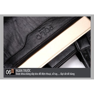 Cặp da công sở đựng Laptop cao cấp Polo Videng