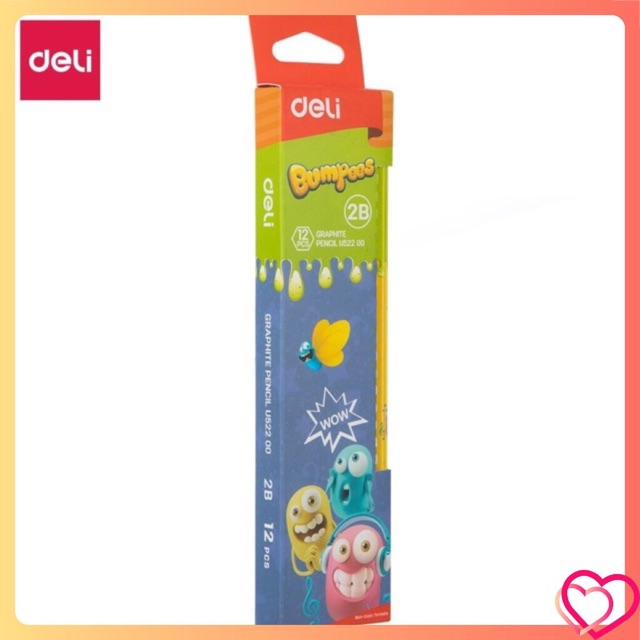 1 hộp 12 bút chì 2B Deli U52200