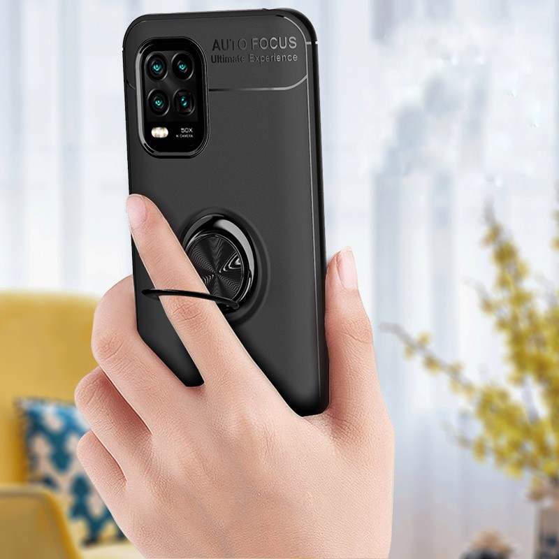 Ốp lưng Xiaomi Mi 10 Lite FREESHIP Từ 50k giá đỡ NHẫn hút ô tô Ver 2 hiệu Auto Focus cao cấp
