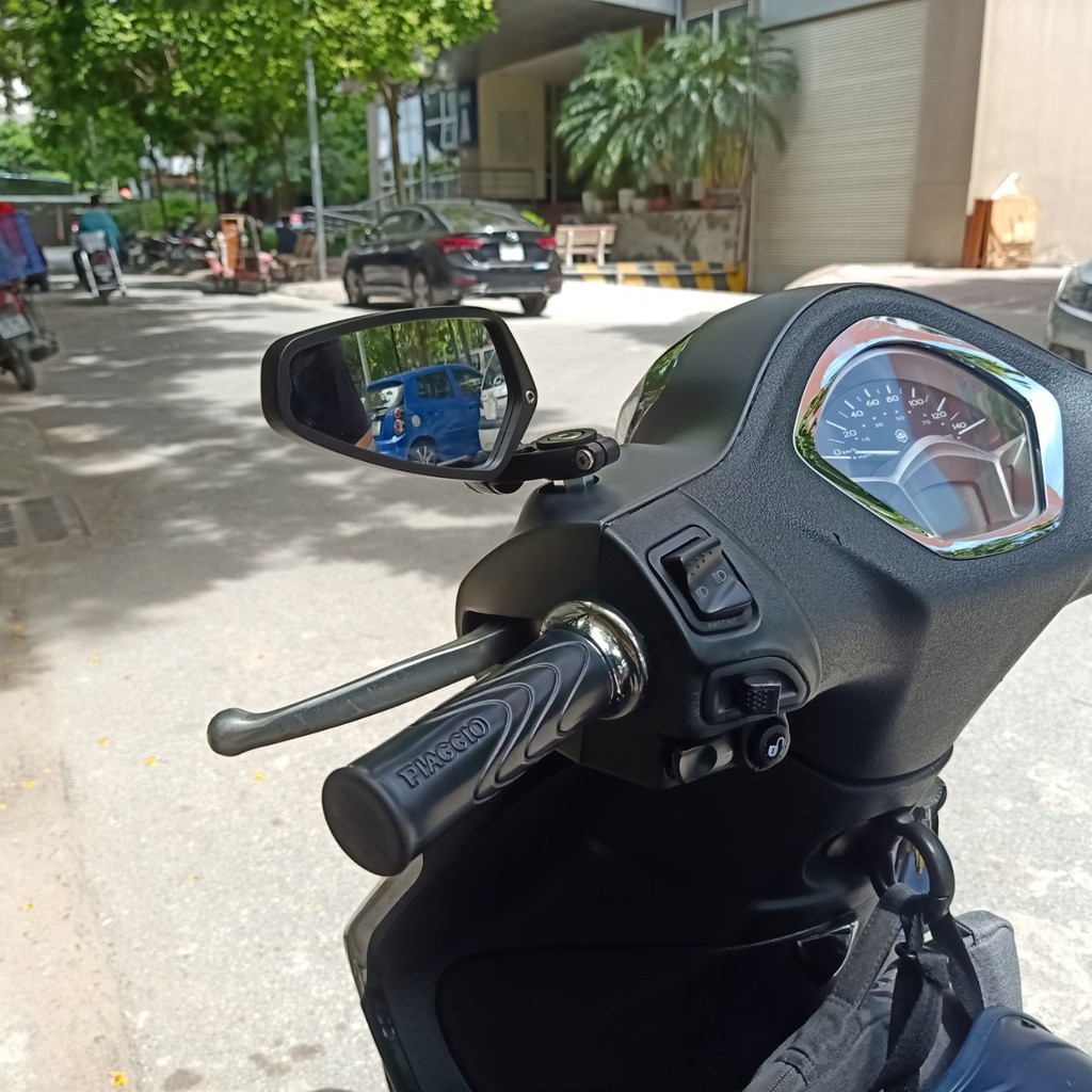 Gương thời trang xe máy lắp chân gương, hàng thái nhỏ gọn lắp cho tất cả các dòng xe máy