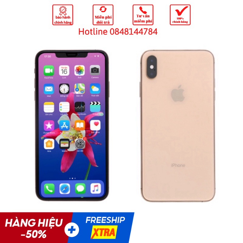 ĐT lphone xs max ram 4g/256gb mầu vàng hàng có phụ kiện theo kèm