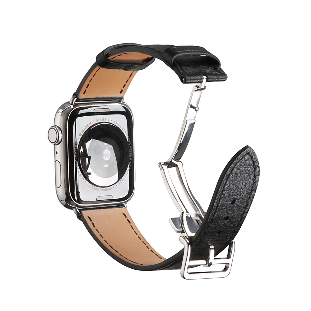 Dây đeo bằng da 38mm / 42mm / 40mm / 44mm cho đồng hồ thông minh Apple Watch 4 / 3 / 2 / 1