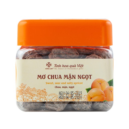 Ô Mai (Xí Muội) Mơ Chua Mặn Ngọt Hồng Lam - Vị Chua Mặn Ngọt - Hộp (200gr, 300gr, 500gr) Gói (300g,500g)