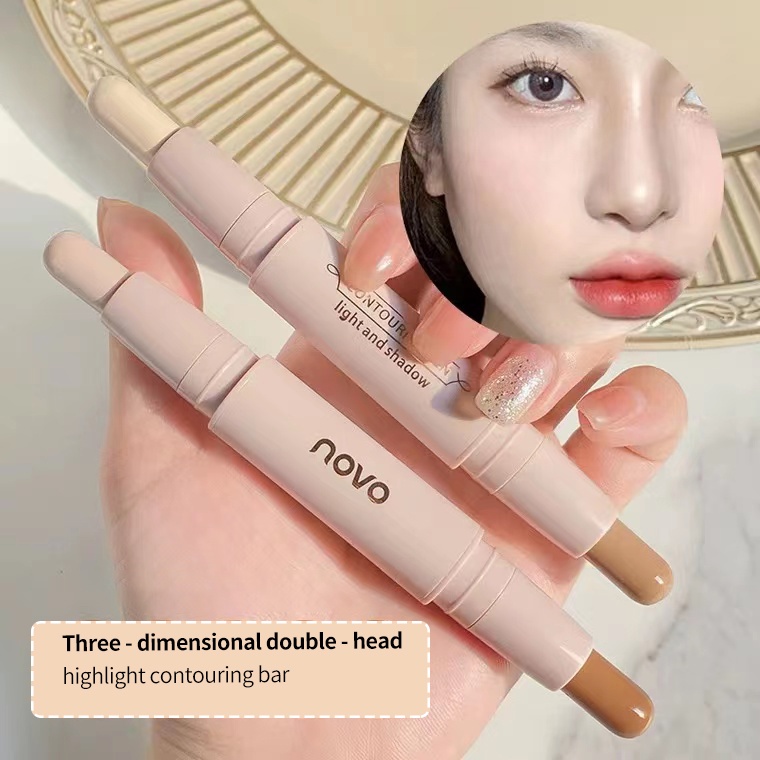 Novo® Thỏi Kem Bắt Sáng Hai Đầu Tạo Hiệu Ứng Trang Điểm Tự Nhiên 3D Lâu Trôi 2.7g 5494