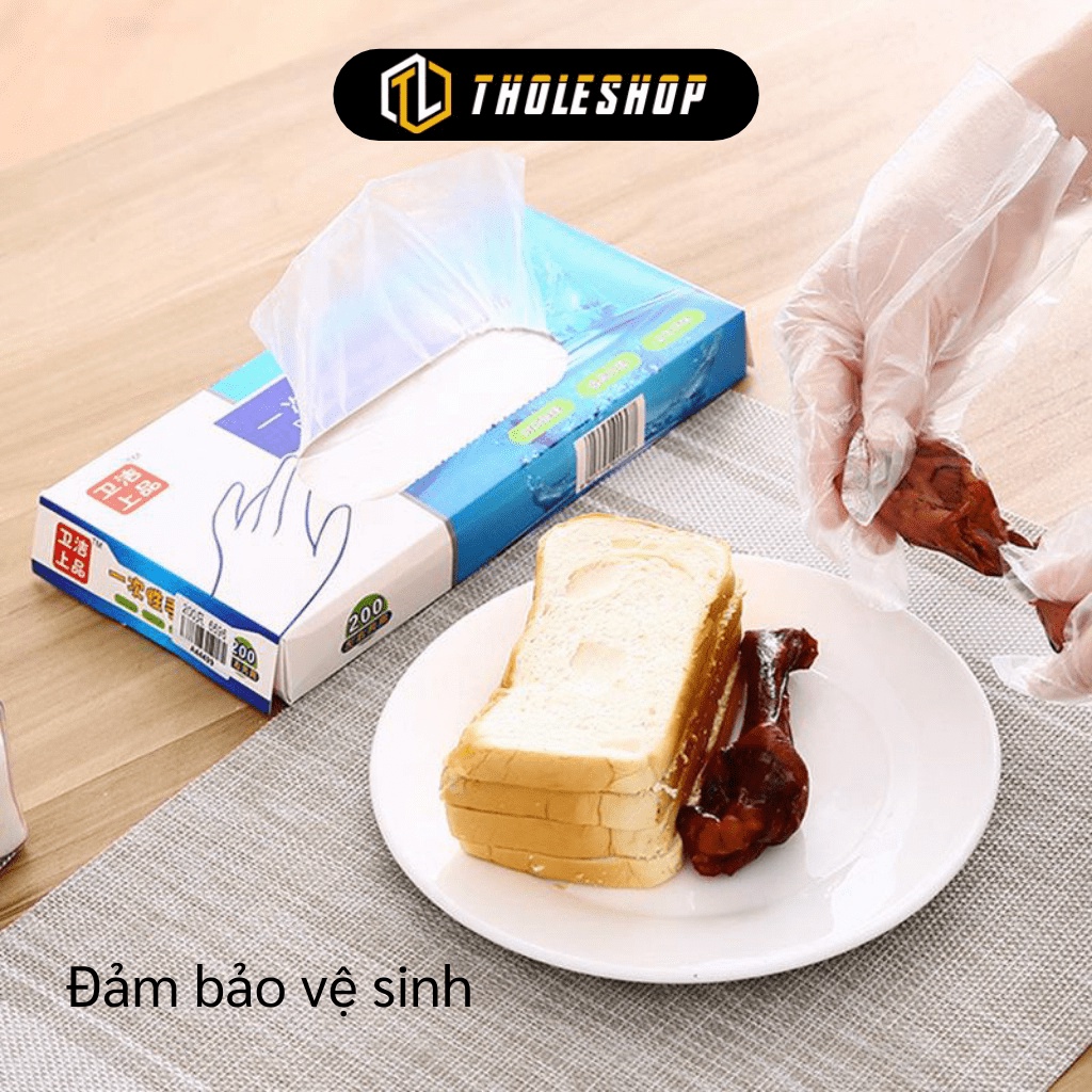 [SGD] Bao Tay Nilong - Hộp 200 Bao Tay Dày Dặn Dùng 1 Lần Làm Bếp Nấu Ăn, Nhuộm Tóc 7794