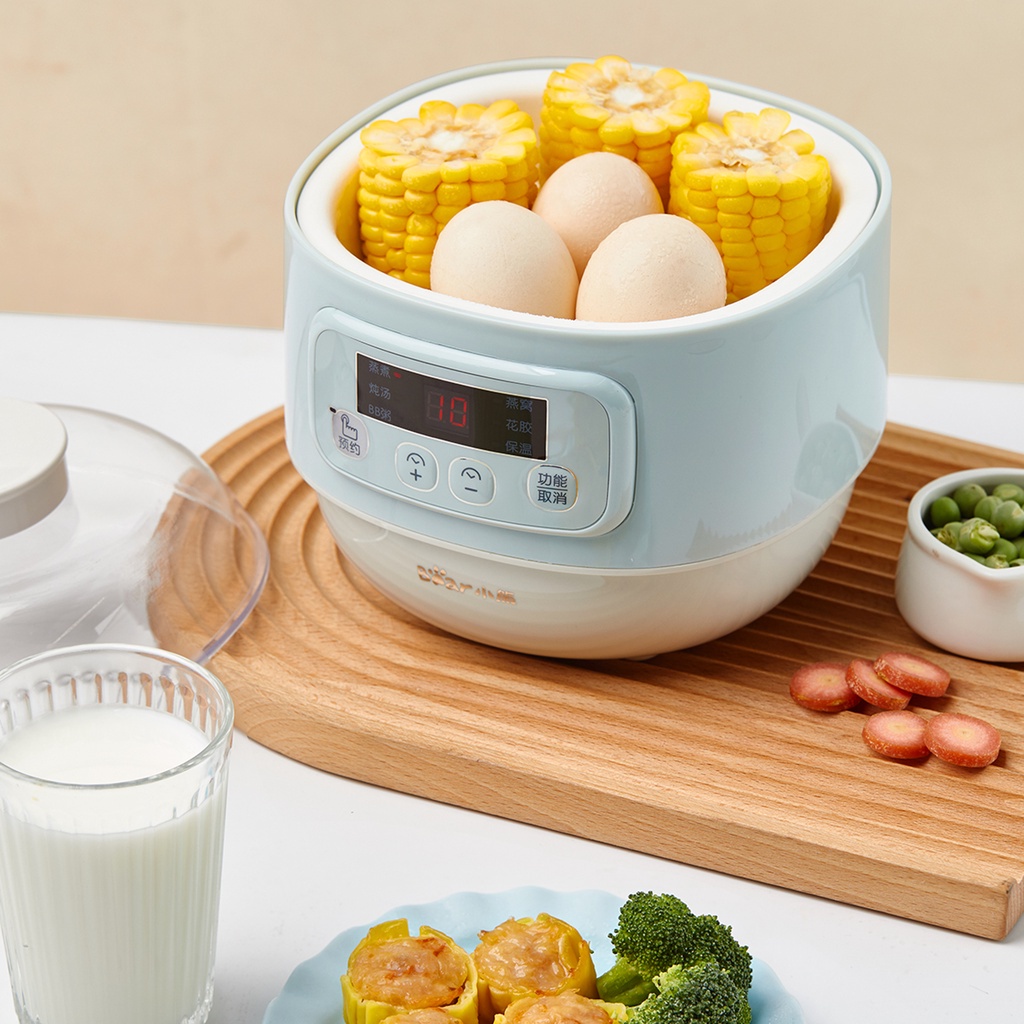 Nồi Nấu Chậm Đa Năng 4in1 Bear DDZ-A08G2 - Công suất 200W - Dung tích  800ml - Chính Hãng