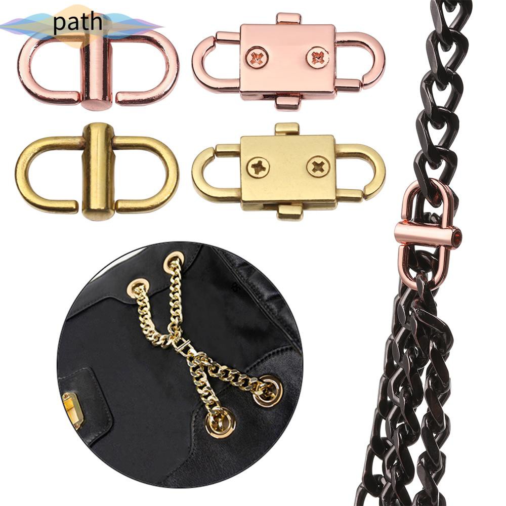 PATH Retro Bag Chain Adjusting Buckle Link Bag Strap Linker Length Shorten Clip Crossbody Connector Accessories Durable Adjustable Metal Buckle/Multicolor