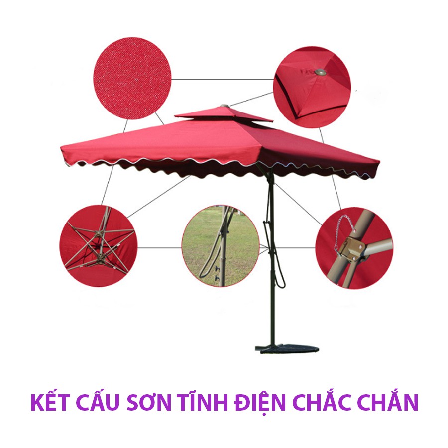Ô LỆCH TÂM MÁI VUÔNG 2,2M