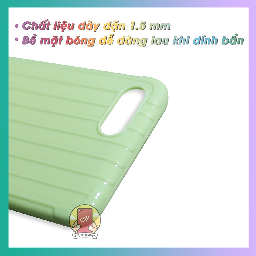 Ốp Lưng Dẻo Vali Chất Sọc Dành Cho Oppo A1K / Realme C2 / A5 / A3S / F11 Pro / K3 / Realme X / Reno / K5 / Realme X2 /XT