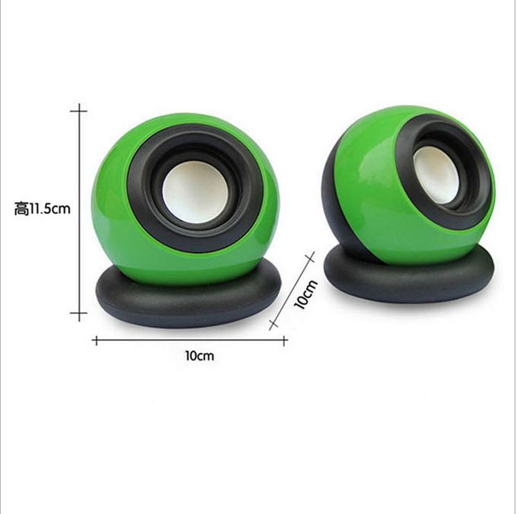 2Pcs Mini Computer Audio Portable Speakers Bass Speaker Woofer Multimedia Loudspeaker DIY for Home Theater