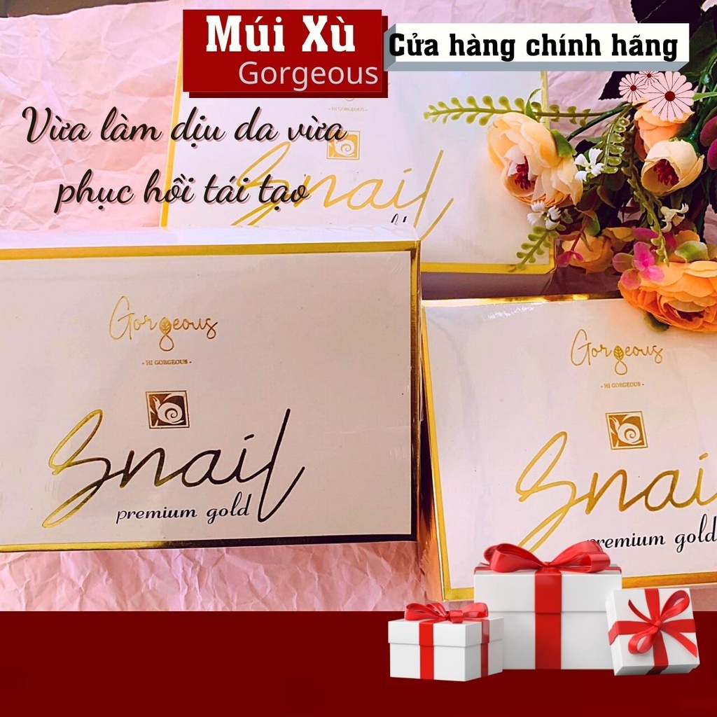 Bộ kem ngày đêm múi xù SNAIL PREMIUM GOLD Dưỡng Da, Xóa Sạch Vết Thâm, Tàn Nhan Trên Da