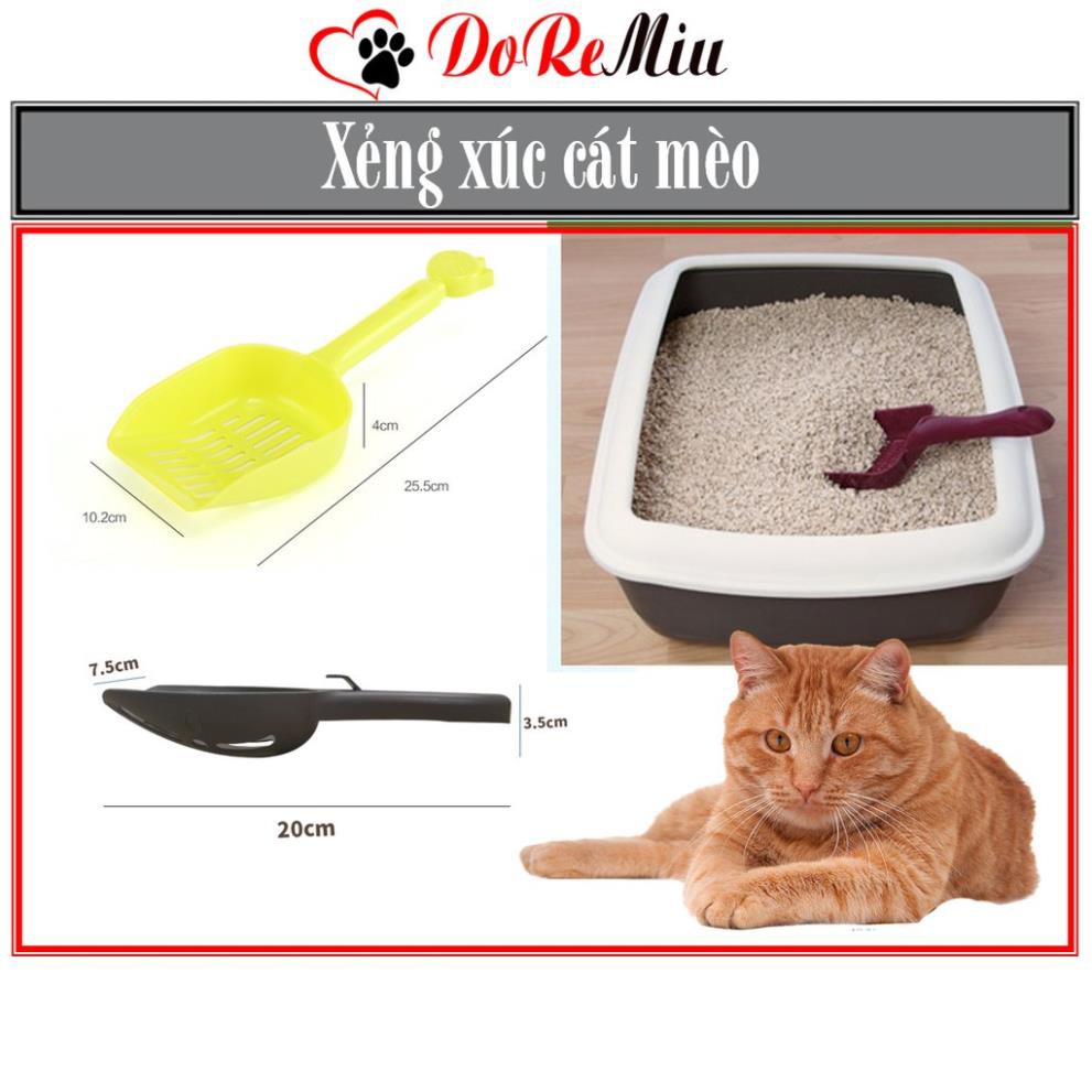 CTVD- Xẻng vệ sinh mèo (2 loại) xẻng xúc cát mèo bằng nhựa (xẻng hót phân mèo)
