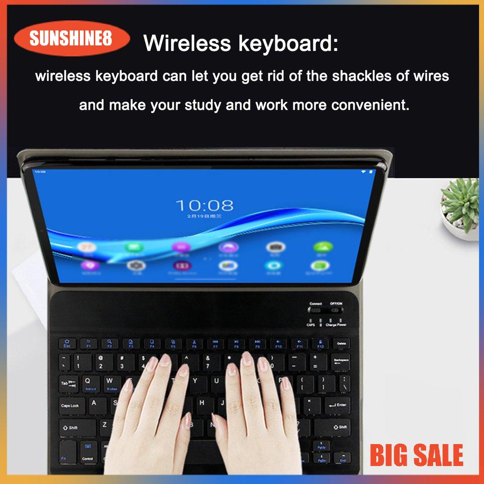 【SUN】Bàn phím không dây Ultra Slim 7 màu LED Backlit Có thể sạc lại Bàn phím 7 inch