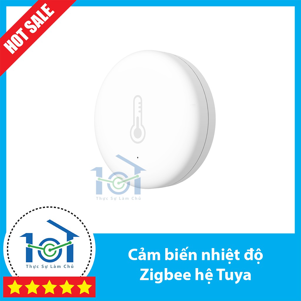 Cảm biến nhiệt độ - độ ẩm Zigbee hệ Tuya /SmartLife - sử dụng pin tiện lợi, kết hợp ngữ cảnh