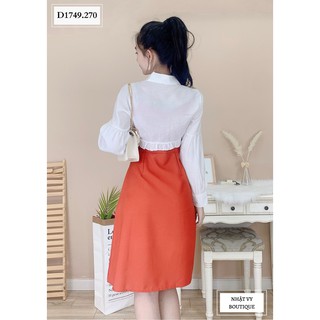 SET ĐẦM 2 DÂY CHÍT EO KHOÁC NGẮN - D1749