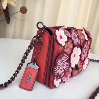 🆘RẺ VÔ ĐỊCH🆘Túi Coach hoa trà mini đỏ hồng
